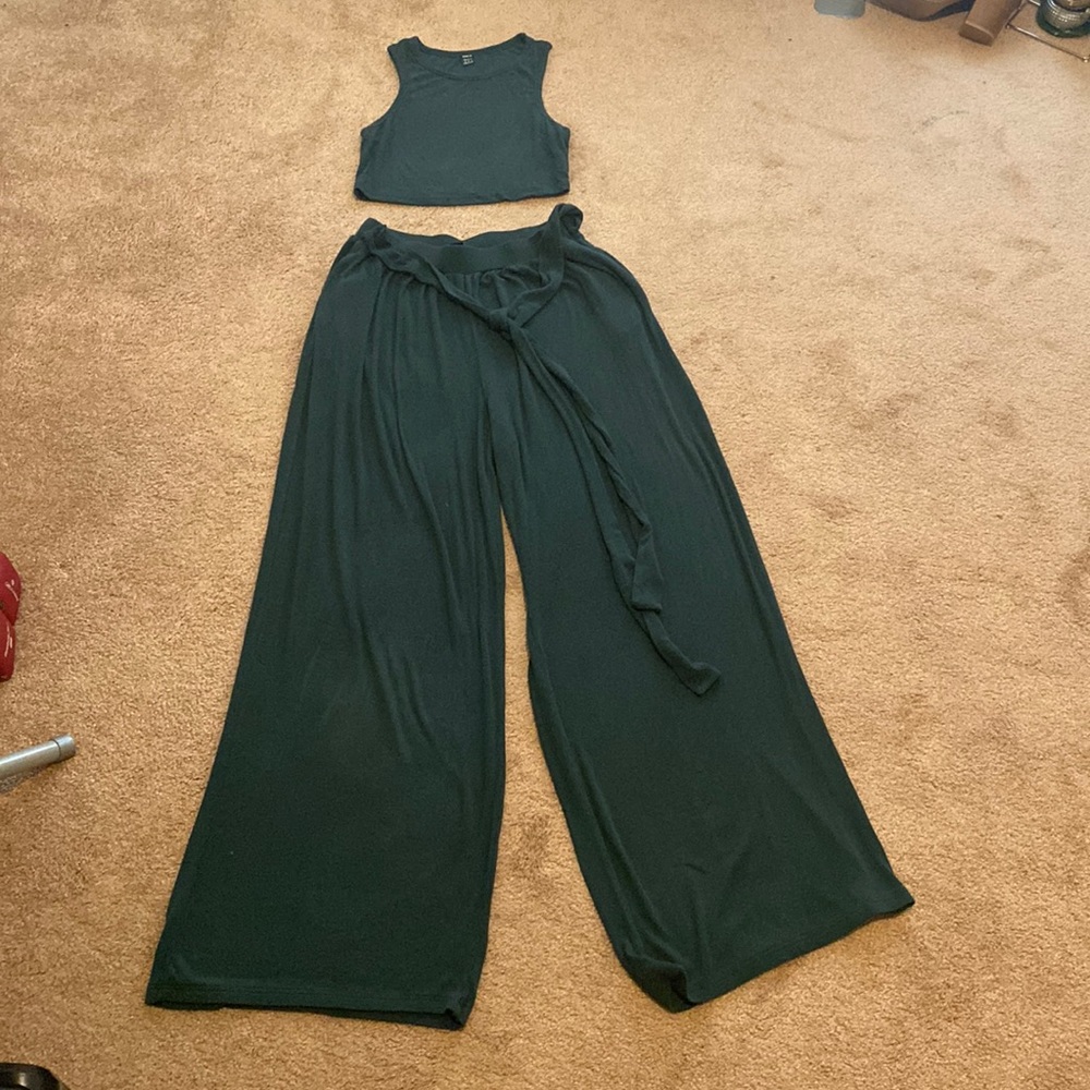 Shein Crop Top Pant Set